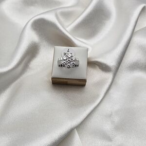 Sterling Silver 925 Moissanite Ultra Luxury Honeycomb Ring